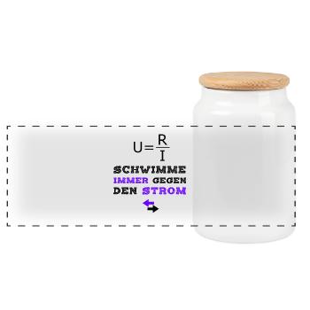 Technicien en électronique T-Shirt Rebell Querdenker - Boîte à biscuits avec couvercle en bois - blanc - Devant
