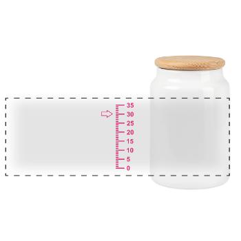 30 years old 30 birthday - Panoramic Cookie Jar with Wooden Lid - white - Front