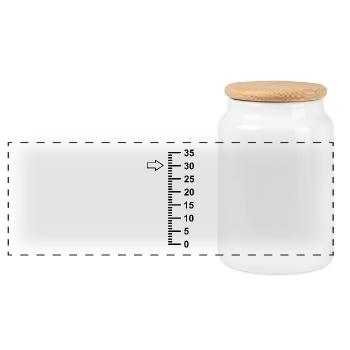 30 years old 30 birthday - Panoramic Cookie Jar with Wooden Lid - white - Front