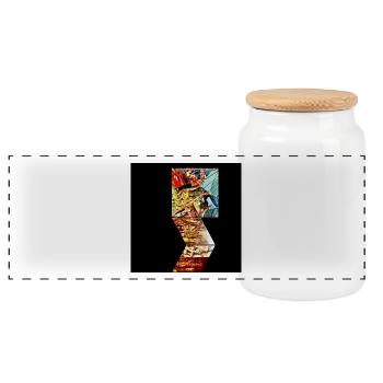 Tansi Dance - Panorama Keksdose mit Holzdeckel - Weiß - Vorne