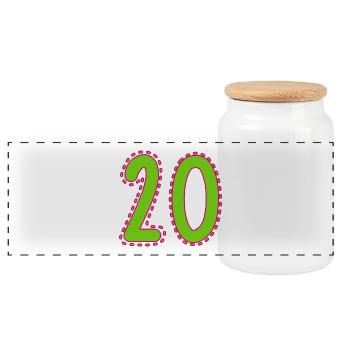 HAPPY BIRTHDAY. JOYEUX ANNIVERSAIRE. ANNIVERSAIRE. - Boîte à biscuits avec couvercle en bois - blanc - Devant
