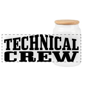 Technical Crew 1 - Panorama Keksdose mit Holzdeckel - Weiß - Vorne