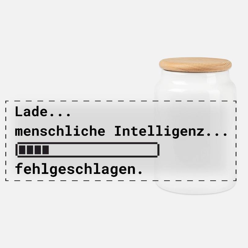 Lade Intelligenz - Panorama Keksdose mit Holzdeckel - Weiß