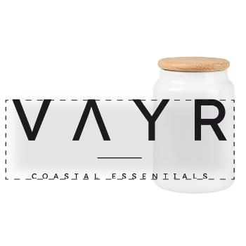 V A Y R  - Panorama Keksdose mit Holzdeckel - Weiß - Vorne