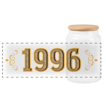 Légende depuis 1996 rétro 1996 - Boîte à biscuits avec couvercle en bois - blanc - Devant