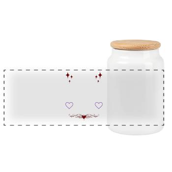 Princesse et chieuse: ça va, je gère - Boîte à biscuits avec couvercle en bois - blanc - Devant