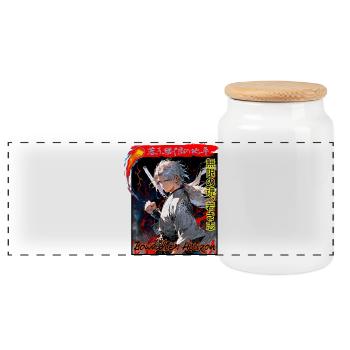 Unsterblicher Horizont Anime Design - Panorama Keksdose mit Holzdeckel - Weiß - Vorne