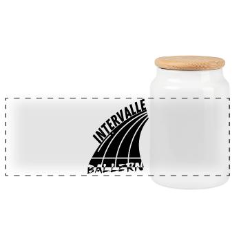 Vitesse sans limites. Les intervalles vous rendent rapide - Boîte à biscuits avec couvercle en bois - blanc - Devant