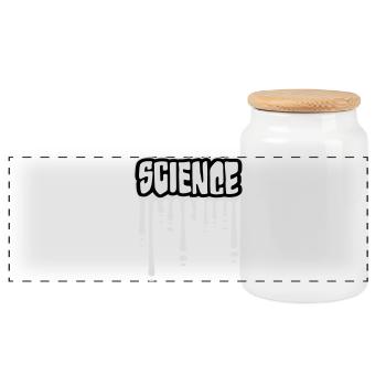 Déclaration scientifique : Déclaration sur l’éducation des nerds - Boîte à biscuits avec couvercle en bois - blanc - Devant
