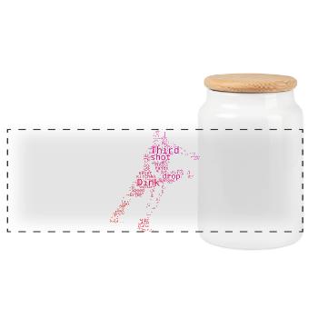 Cadeau Pickleball Pro pour les fans des joueurs de pickleball - Boîte à biscuits avec couvercle en bois - blanc - Devant