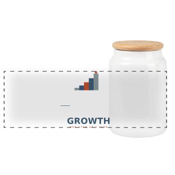 growth_design - Panorama Keksdose mit Holzdeckel - Weiß - Vorne