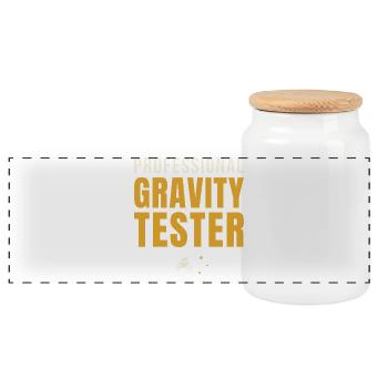 Professional Gravity Tester Motocross - Panorama Keksdose mit Holzdeckel - Weiß - Vorne