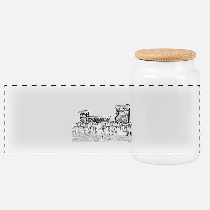 original2 - Panorama Keksdose mit Holzdeckel - Weiß