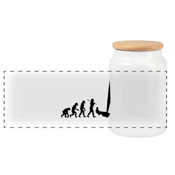 Sailing Evolution 1 - Boîte à biscuits avec couvercle en bois - blanc - Devant
