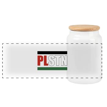 FREE PLSTN - Panorama Keksdose mit Holzdeckel - Weiß - Vorne