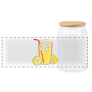 saft juice cocktails lemonade drinks limonade41 - Panorama Keksdose mit Holzdeckel - Weiß - Vorne