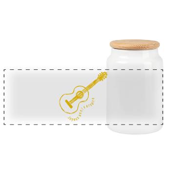 ANNIVERSAIRE. HAPPY BIRTHDAY. JOYEUX ANNIVERSAIRE. - Boîte à biscuits avec couvercle en bois - blanc - Devant