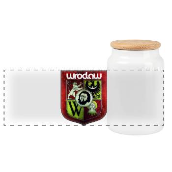 Wrocław - Pologne - Boîte à biscuits avec couvercle en bois - blanc - Devant