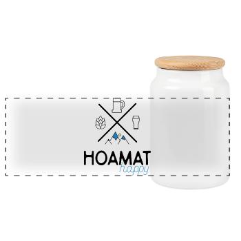 Heimat - Panorama Keksdose mit Holzdeckel - Weiß - Vorne