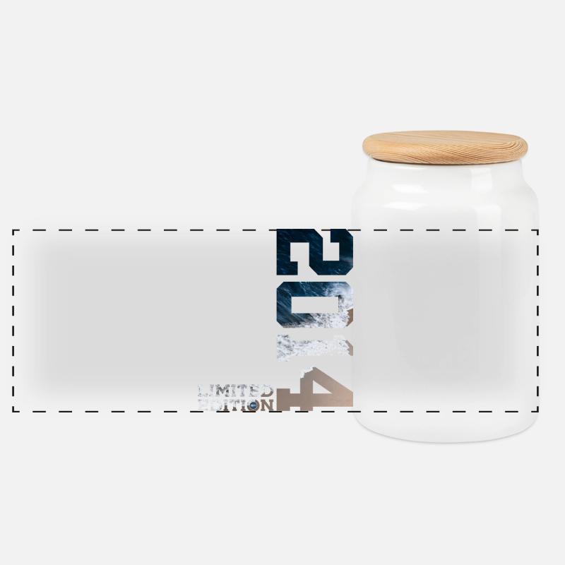 12. GEBURTSTAG LIMITED EDITION 2014 - Panorama Keksdose mit Holzdeckel - Weiß