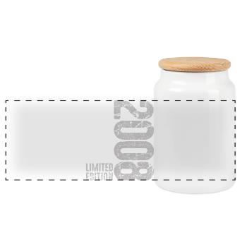 18th Birthday Boy Girl 18 Years 2008 Funny - Panoramic Cookie Jar with Wooden Lid - white - Front