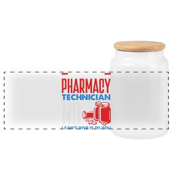 Apotheker Pharmazeutisch-technischer - Panorama Keksdose mit Holzdeckel - Weiß - Vorne