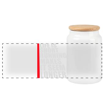 Life Is Short Running Makes It Seem Longer Funny - Panoramic Cookie Jar with Wooden Lid - white - Front