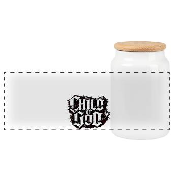 Child of God - Panorama Keksdose mit Holzdeckel - Weiß - Vorne