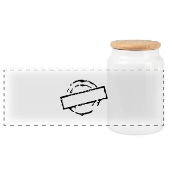 stempel_vec_1 de - Panorama Keksdose mit Holzdeckel - Weiß - Vorne