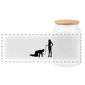 enterrement de vie de garçon et de jeune fille - Boîte à biscuits avec couvercle en bois - blanc - Devant