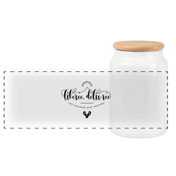 Libérée, délivrée les vacances sont arrivées - Boîte à biscuits avec couvercle en bois - blanc - Devant