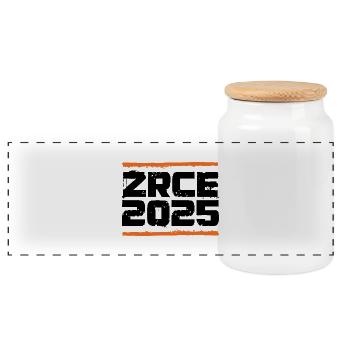 Zrce 2025 Urlaub - Panorama Keksdose mit Holzdeckel - Weiß - Vorne