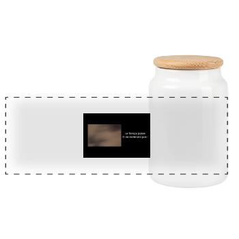 Streetwear LTP - Boîte à biscuits avec couvercle en bois - blanc - Devant