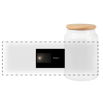 Streetwear Moony - Boîte à biscuits avec couvercle en bois - blanc - Devant