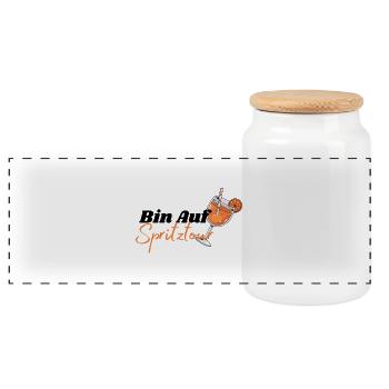 Lustiges T-Shirt für Aperoli Fans - Panorama Keksdose mit Holzdeckel - Weiß - Vorne