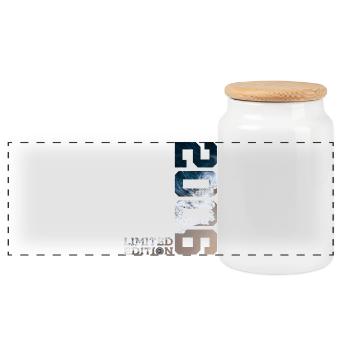 20E ANNIVERSAIRE ÉDITION LIMITÉE 2006 - Boîte à biscuits avec couvercle en bois - blanc - Devant