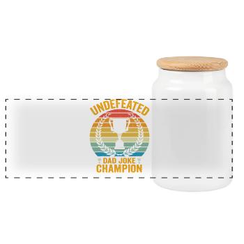 Undefined Champion Daddy Conumero - Boîte à biscuits avec couvercle en bois - blanc - Devant