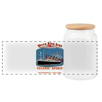 TITANIC SPIRIT Kreation Louis RUNEMBERG © Adagp - Panorama Keksdose mit Holzdeckel - Weiß - Vorne