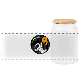 9 ans Cadeau d’anniversaire de garçon - Boîte à biscuits avec couvercle en bois - blanc - Devant