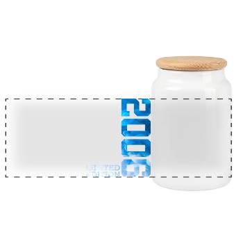 20E ANNIVERSAIRE ÉDITION LIMITÉE 2006 - Boîte à biscuits avec couvercle en bois - blanc - Devant