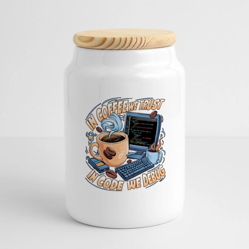 CoffeeCode Debug : Dans le code, nous déboguons Boîte à biscuits avec couvercle en bois