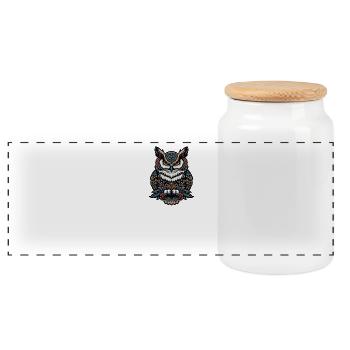 Éleveur d’oiseaux Ornithologue Ornithologue Ornithologue - Boîte à biscuits avec couvercle en bois - blanc - Devant