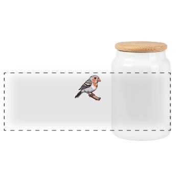 Éleveur d’oiseaux Ornithologue Ornithologue Ornithologue - Boîte à biscuits avec couvercle en bois - blanc - Devant