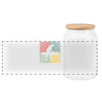 Kinésithérapeute Chiropracteur Physio-masseur - Boîte à biscuits avec couvercle en bois - blanc - Devant