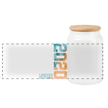 6E ANNIVERSAIRE ÉDITION LIMITÉE 2020 - Boîte à biscuits avec couvercle en bois - blanc - Devant
