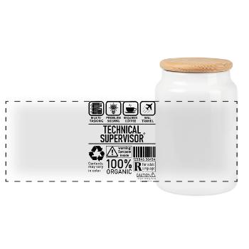 Technical Supervisor multi tasking problem solving - Panoramic Cookie Jar with Wooden Lid - white - Front