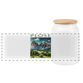 Plose Dolomites Tyrol Vacances Alpinisme Randonnée - Boîte à biscuits avec couvercle en bois - blanc - Devant