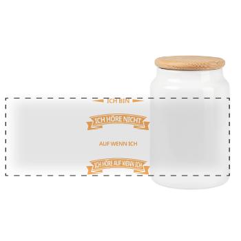 Chauffagiste Plombier Plombier de construction chauffage - Boîte à biscuits avec couvercle en bois - blanc - Devant