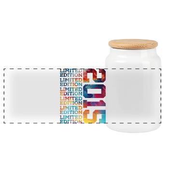 LIMITED EDITION 2015 11 JAHRE 11. GEBURTSTAG - Panorama Keksdose mit Holzdeckel - Weiß - Vorne