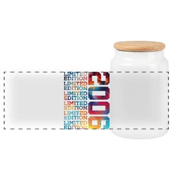LIMITED EDITION 2006 20 JAHRE 20. GEBURTSTAG - Panorama Keksdose mit Holzdeckel - Weiß - Vorne
